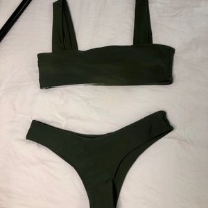 Bandeau Padded Bikini Top and Bottoms